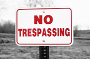 No Trespassing Photograph by Susan Maxwell Schmidt