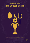 No101-4 My HP - GOBLET OF FIRE minimal movie poster Digital Art by Chungkong Art