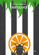 No531 My Beetlejuice minimal movie poster Digital Art by Chungkong Art