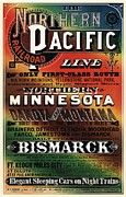 Northern Pacific Railroad - Northern Minnesota - Retro travel Poster - Vintage Poster Mixed Media by Studio Grafiikka