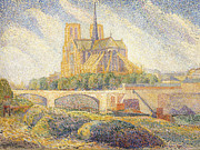 Notre Dame Painting by Hippolyte Petitjean Notre Dame Painting by Hippolyte Petitjean