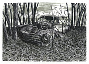 November Discoverries Drawing by Jonathan Baldock