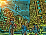Now What? Boston. Digital Art by Vincent Green