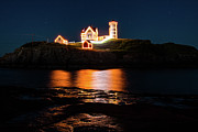 nubble Lighthouse, York Maine Photograph by Jeff Folger