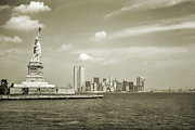 NYC Skyline Vintage Style Pyrography by Benny Marty NYC Skyline Vintage Style Pyrography by Benny Marty