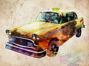NYC Yellow Cab Digital Art by Michael Tompsett