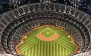 Oakland Alameda Coliseum - O.co Coliseum Aerial Photograph by David Oppenheimer