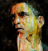 Obama Painting by Paul Lovering