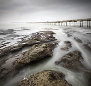 Ocean Beach Pier High Tide Photograph by William Dunigan