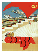 Odessa, Soviet vintage travel poster Painting by Long Shot
