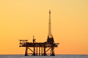 Offshore oil and gas platform  Photograph by Bradford Martin
