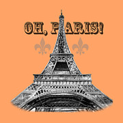 Oh Paris Eiffel Tower Painting by Irina Sztukowski