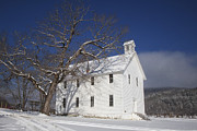 Old Boxley Community Building and Church in Winter Photograph by Michael Dougherty