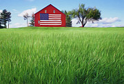 Old Glory on the Rise - 1 - Double Image Mug Photograph by Nikolyn McDonald