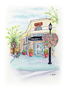 On the Corner Mixed Media by Lori Taylor