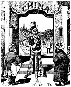 Open Door Cartoon, 1900 Photograph by Granger Open Door Cartoon, 1900 Photograph by Granger