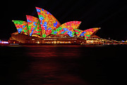 Opera House Floral Vivid Sydney 2016 by Kaye Menner Photograph by Kaye Menner