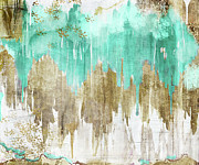Opulence Turquoise Painting by Mindy Sommers