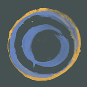 Orange and Blue1 Painting by Julie Niemela