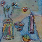 OrangeCup Mixed Media by Mary Conner
