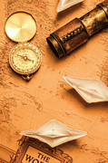 Origami paper boats on a voyage of exploration Photograph by Jorgo Photography