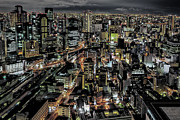Osaka by night Photograph by Yancho Sabev Art