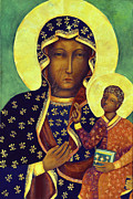 Our Lady of Czestochowa Black Madonna Poland Virgin Mary Art Painting by Magdalena Walulik