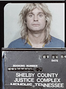Ozzy Osbourne Mug Shot Muted Vertical Painting by Tony Rubino