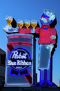 Pabst Blue Ribbon Neon Sign Fremont Street Photograph by Aloha Art