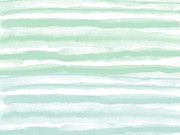 Painterly Beach Stripe 2- Art by Linda Woods Mixed Media by Linda Woods