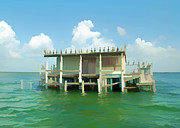 Painterly No Vacancy at the Stilt House Photograph by Aimee L Maher ALM GALLERY