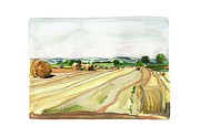 Paizay-Le-Tort, au Sud des Deux-Sevres Painting by Joan Cordell