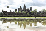 Panorama Angkor Wat Reflections  Photograph by Chuck Kuhn