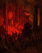 Paradise Lost Satan in Council Drawing by Gustave Dore Paradise Lost Satan in Council Drawing by Gustave Dore