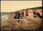 Trouville France Beach - The Good Old Days Photograph by Peggy Collins Trouville France Beach - The Good Old Days Photograph by Peggy Collins