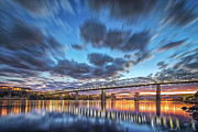 Passing Clouds Above Chattanooga Photograph by Steven Llorca
