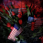 Patriotic Flag Digital Art by Krista Droop