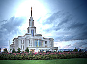 Payson Temple Digital Art by K Bradley Washburn