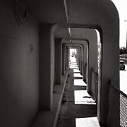 Pedestrian Bridge Photograph by Angela Weddle
