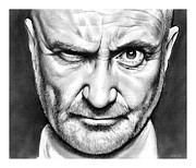 Phil Collins Drawing by Greg Joens Phil Collins Drawing by Greg Joens