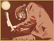 Pianist Digital Art by Suzanne Giuriati Cerny