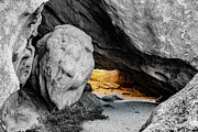 Pirate's Cave, Black and White and Gold Photograph by Adam Morsa