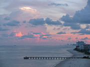 Pompano Pier at Sunset Photograph by Corinne Carroll