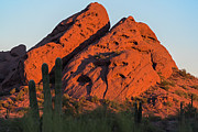Papago Park Mountain at Sunrise Phoenix AZ Photograph by Toby McGuire