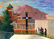 Pope Francis in Juarez Blessing El Paso Pastel by Candy Mayer