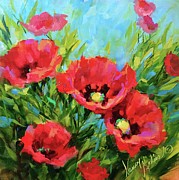 Poppy Tango Painting by Nancy Medina