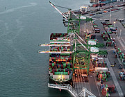 Port of Oakland Aerial Photo Photograph by David Oppenheimer