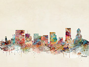 Portland Oregon Painting by Bri Buckley