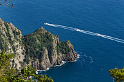 Portofino Cala Dell'oro Bay Ancient Guard Tower With Boats  Photograph by Enrico Pelos
