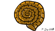 Prehistoric Shell Digital Art by Piotr Dulski